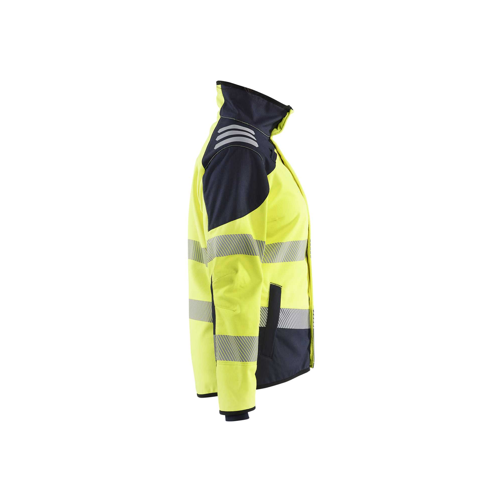 BLAKLADER 44481560 Women's Multinorm softshell Jacket Hi Vis Reflective Softshell Work Jacket WOMEN - Flame Resistant